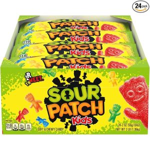 SOUR PATCH KIDS Soft & Chewy Candy, Bulk Candy, 24 - 2 oz Bags